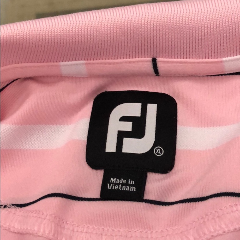 FOOTJOY XL PINK GOLF SHIRT BEAR LAKES